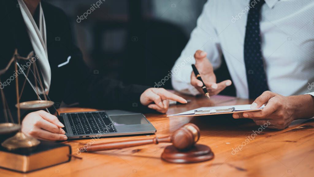 Attorney reviewing SNAP violation documents with a retailer